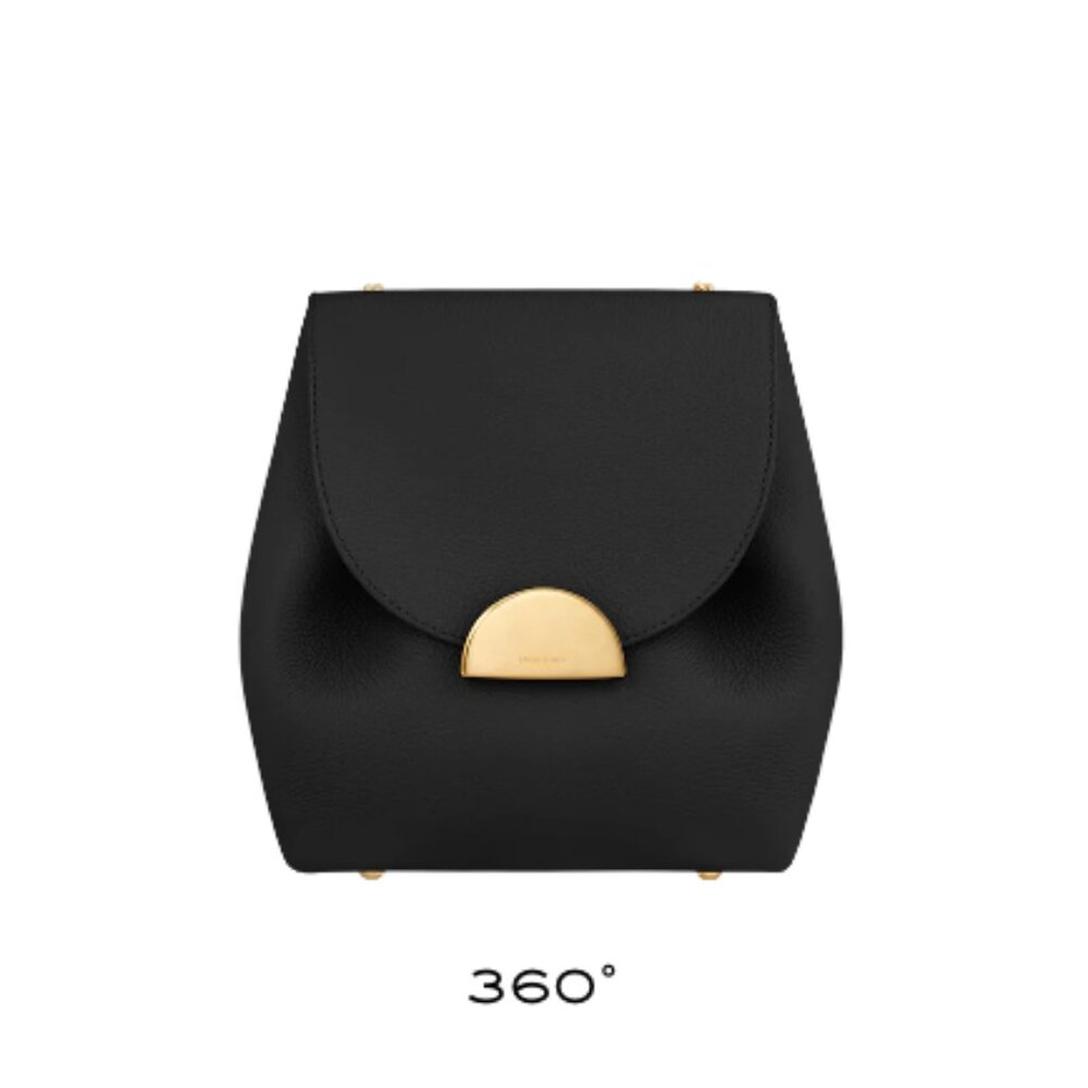 Polene Numero Un Mini - Black Textured - NEW with box and dust bag